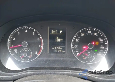 2012 Volkswagen Passat 2.5L S из США, поврежденный, VIN 1VWAP7A33CC072411